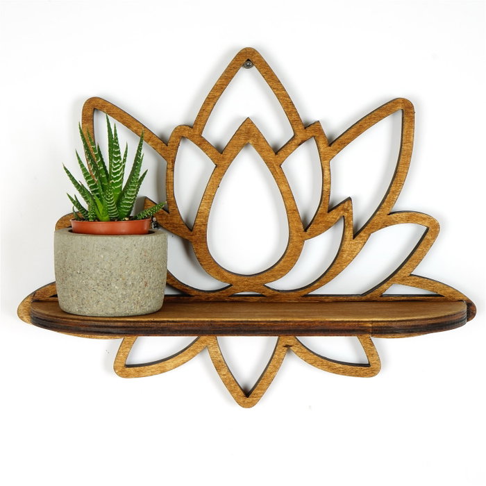 Hanah Home Raf264 Estantería de Pared Nogal Hanah Home Raf264 Estantería de Pared Nogal